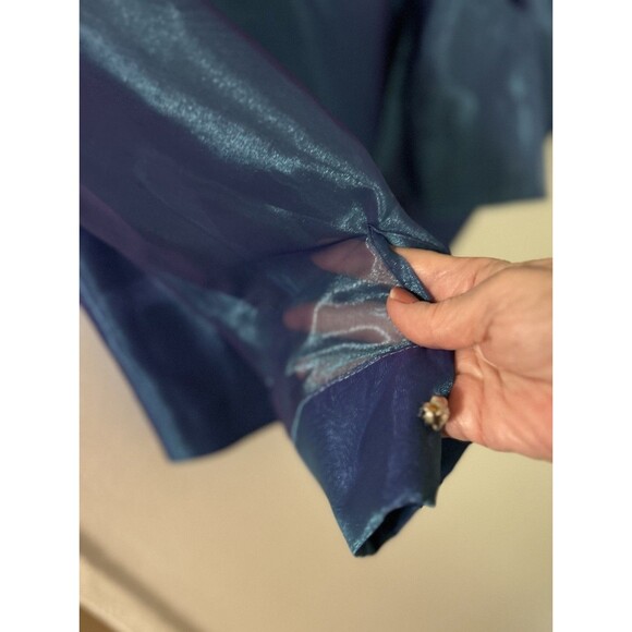 Helene Blake Evening formal wrap top Size Medium Color royal blue and purple - Picture 7 of 9